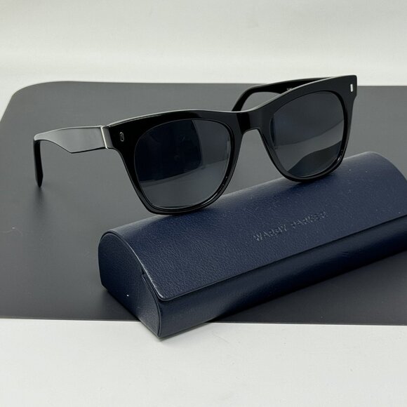 Warby Parker Hunt Large Eyeglasses Frame 52 [] 20-145 Color Black 100